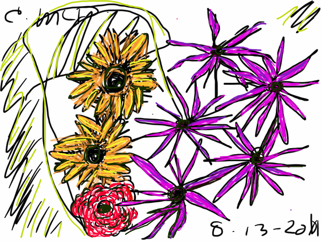 art flower drawing | Callahan McDonoughCallahan McDonough