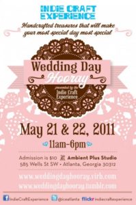 Wedding Day Hooray - Indie Craft Experience Post card
